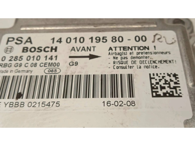 Блок подушек безопасности 1401019580, 0285010141   Fiat Scudo