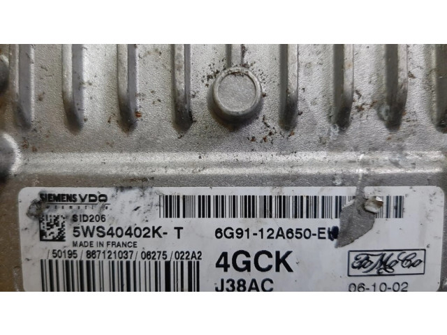 Řídící jednotka 6G9112A650EK, 5WS40402KT   Ford Galaxy 2008