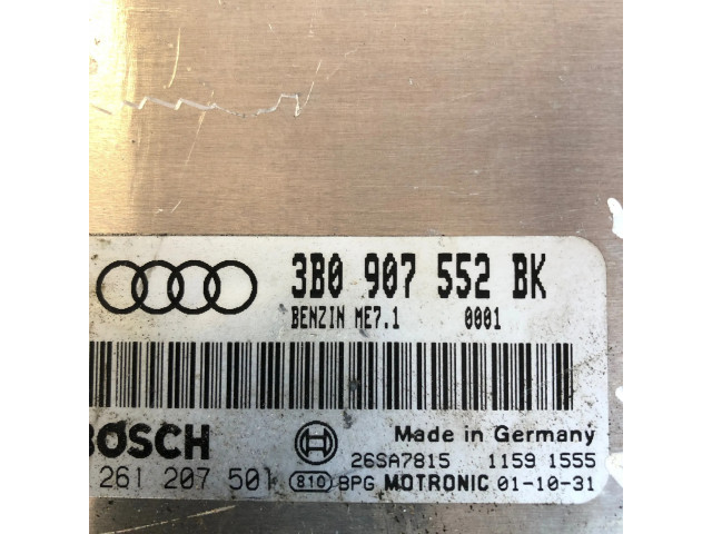 Блок управления двигателя 3B0907552BK, 26SA7815   Audi A6 S6 C5 4B