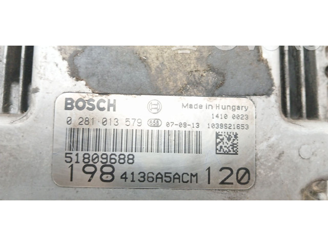 Řídící jednotka 0281013579, 51809688   Fiat Bravo 2008