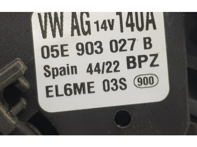 Генератор 05E903027B, 05E903027B   Volkswagen Taigo      
