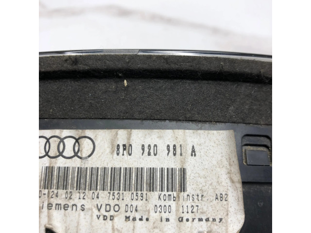 Панель приборов 8P0920981A   Audi A3 S3 8P       