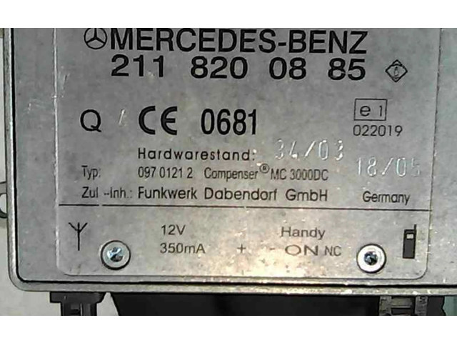 Řídící jednotka 2118200885, 09701212   Mercedes-Benz CLS AMG C219 2005