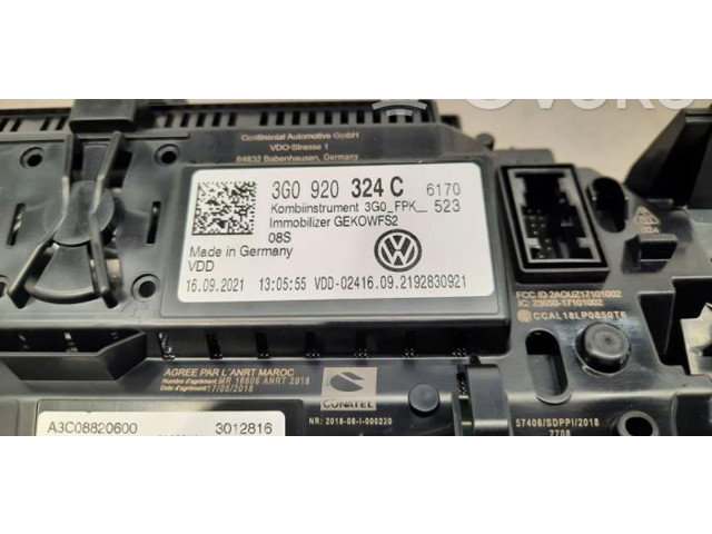 Přístrojová deska  Volkswagen Arteon Shooting Brake 2022 3G0920324C  