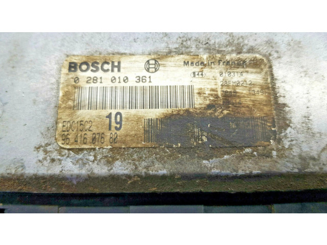 Řídící jednotka 9641607680, nr1631   Peugeot 406 2001