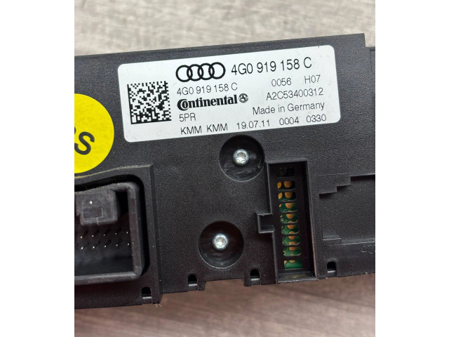 Блок управления климат-контролем 4G0919158C, A2C53400312   Audi A6 S6 C7 4G