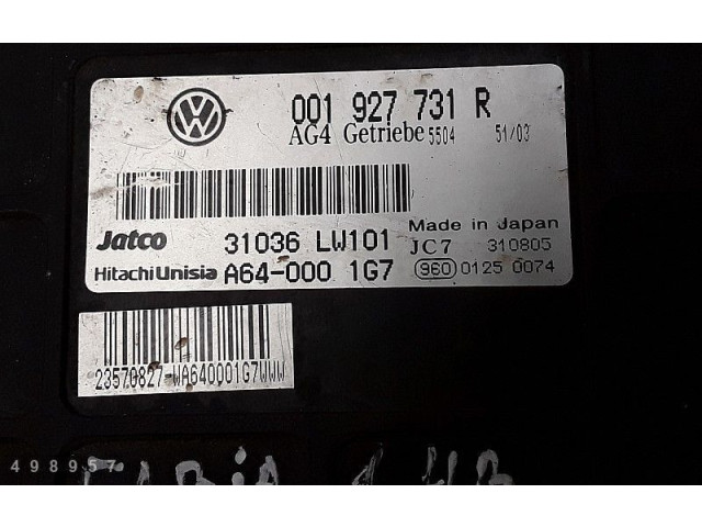 Блок управления коробкой передач 001927731r   Skoda Fabia Mk1 (6Y)