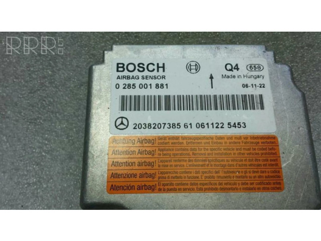 Блок подушек безопасности A2038207385   Mercedes-Benz CLK A209 C209