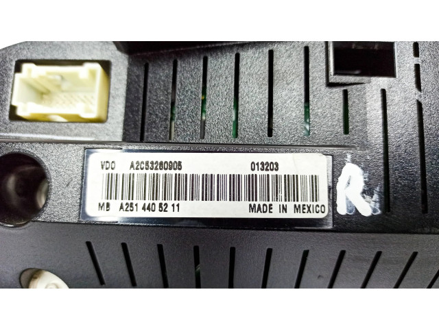 Přístrojová deska  Mercedes-Benz R W251 2008 A2514405211, A2C53280905  