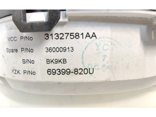 Přístrojová deska  Volvo V60 2011 31327581AA, 36000913  
