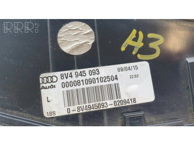 Задний фонарь левый сзади 8V4945093    Audi A3 S3 8V   2013-2019 года