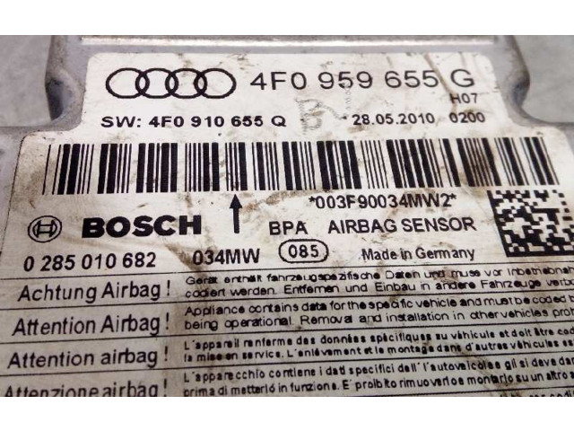 Блок подушек безопасности 4F0959655G, 0285010682   Audi A6 S6 C6 4F