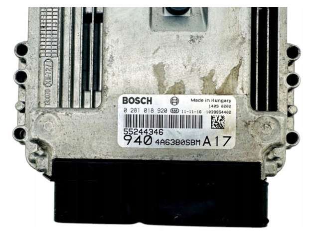 Řídící jednotka 55244346, 0281018920   Alfa Romeo Giulietta 2011