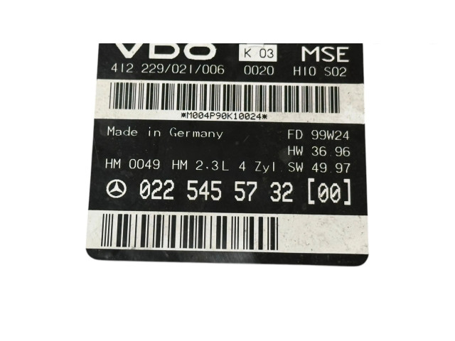 Řídící jednotka 0225455732, M004P90K10024   Mercedes-Benz ML W163 1998