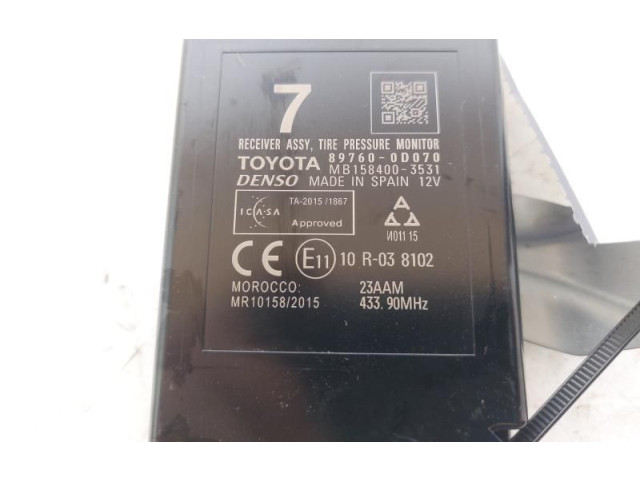 Řídící jednotka 897600D070, 897600D070   Toyota Yaris 2017