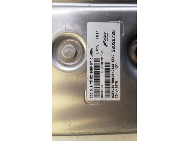 Комплект зажигания  52026728, 52026728 0.9TC BC.0137315.B    Fiat 500 
