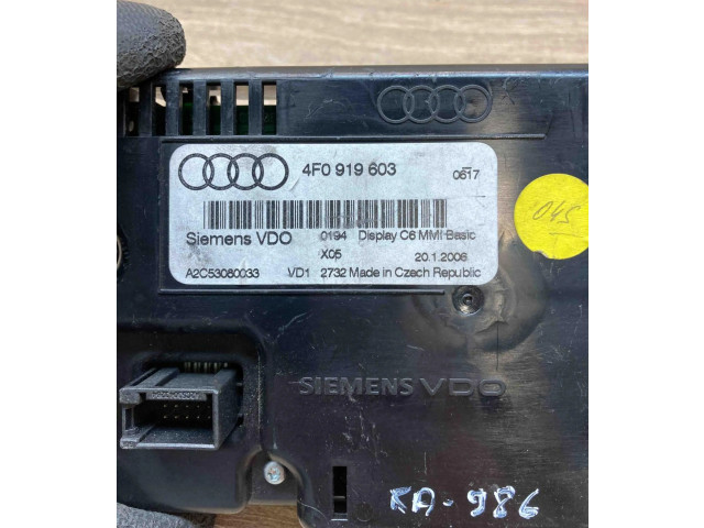 Дисплей    4F0919603, 2X53080033   Audi A6 S6 C6 4F
