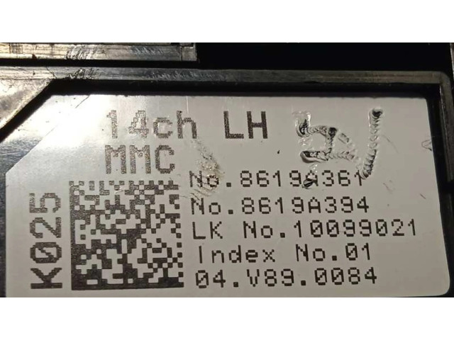Подушка безопасности водителя 8619A361, 8651A187   Mitsubishi Mirage VI G4 Attrage