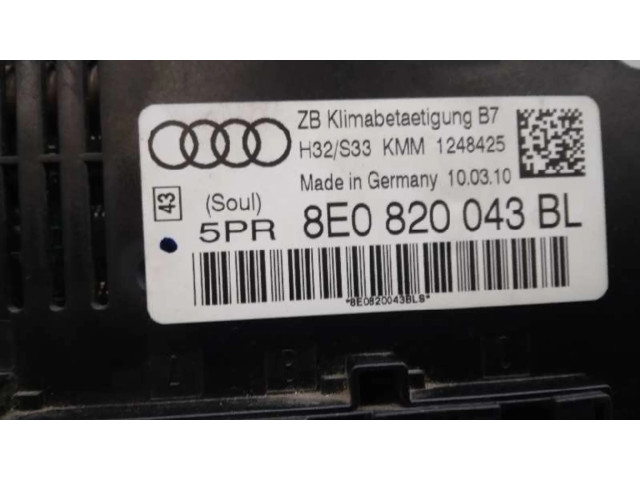 Блок управления климат-контролем 8E0820043BL   Seat Exeo (3R)