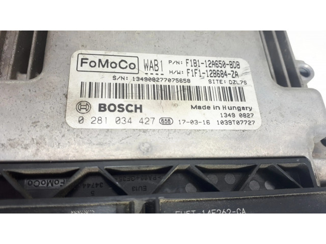 Блок управления двигателя F1B112A650BDB, 0281034427   Ford Fiesta