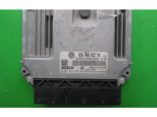 Блок управления двигателем Блок управления 03G906021MM, 0281014044   Volkswagen Touran I