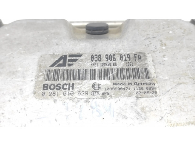Блок управления двигателя 03890619FA, 0281010629   Ford Galaxy