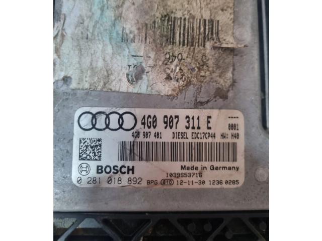 Řídící jednotka 4G0907311E, 4G0907401   Audi A6 S6 C7 4G 2012