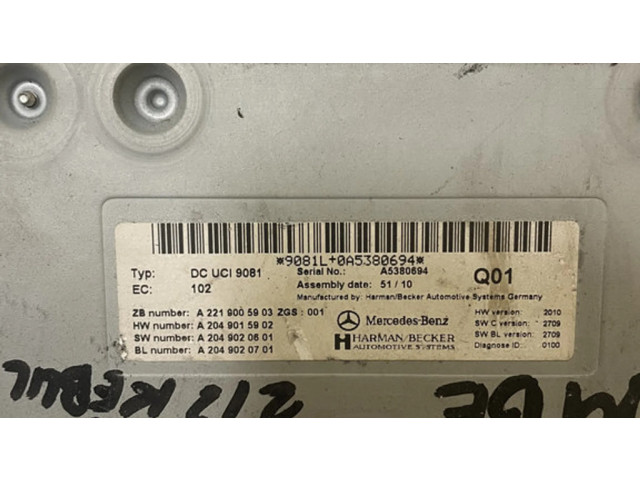 Блок управления A2219005903   Mercedes-Benz E AMG W212