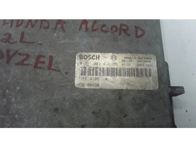 Řídící jednotka 0281001418, MSB100490   Honda Accord 1996