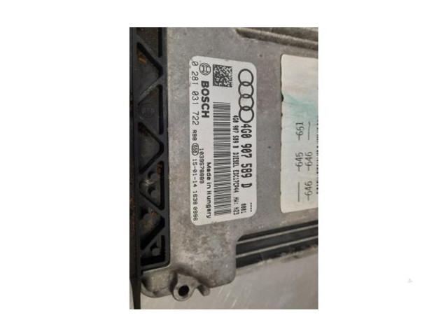 Řídící jednotka 4G0907589D   Audi A6 S6 C7 4G 2015