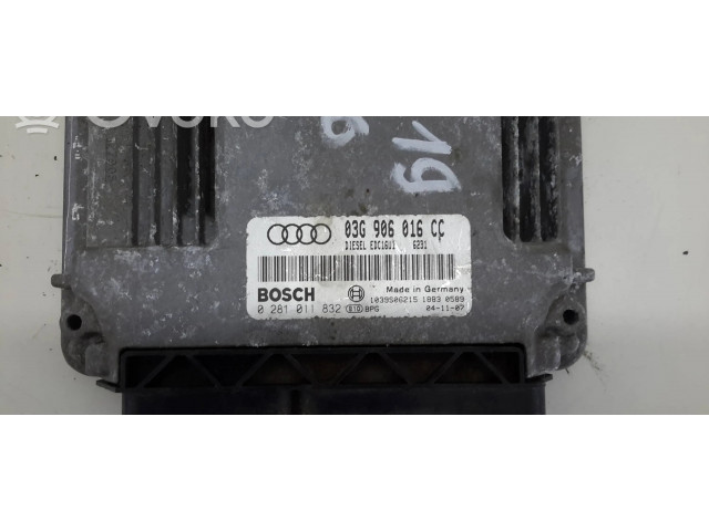 Блок управления двигателя 03G906016CC, 1039S06215   Audi A3 S3 A3 Sportback 8P