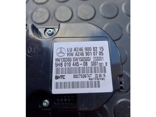 Блок управления климат-контролем A2469008215, 5HB01044508   Mercedes-Benz CLA C117 X117 W117