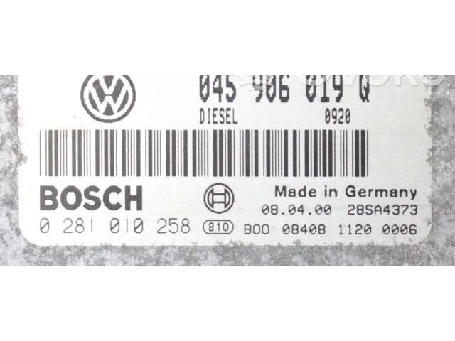 Řídící jednotka 045906019Q, 0281010258   Volkswagen Lupo 2000