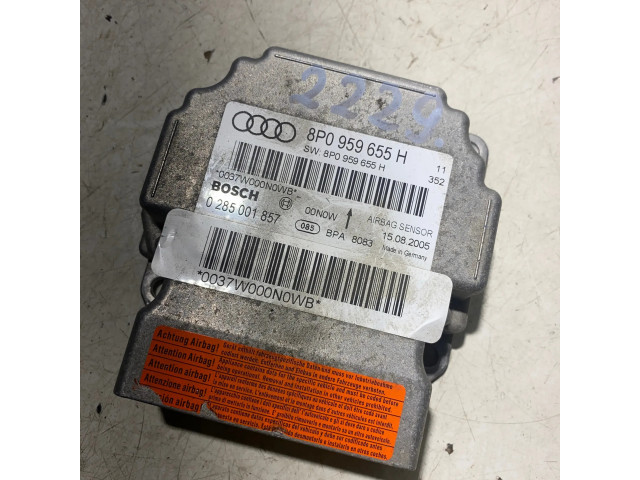 Блок подушек безопасности 8P0959655H, 0285001857   Audi A3 S3 8P