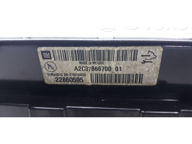 Přístrojová deska  Opel Ampera 2011 22860595, 22860595  