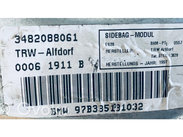 Подушка безопасности двери 3482088061, 00061911B   BMW 3 E36