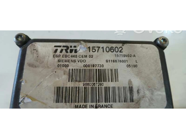 Jednotka ABS 9660057280, 162517681625   Peugeot 407 2004