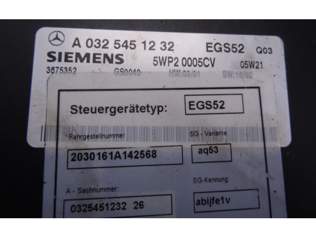 Блок управления коробкой передач A0325451232, A0325451232   Mercedes-Benz C W203