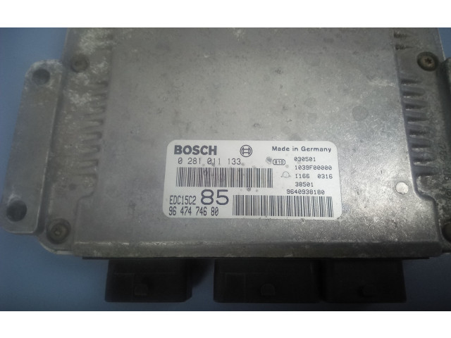 Řídící jednotka 9647474680, 0281011133   Peugeot 807 2003