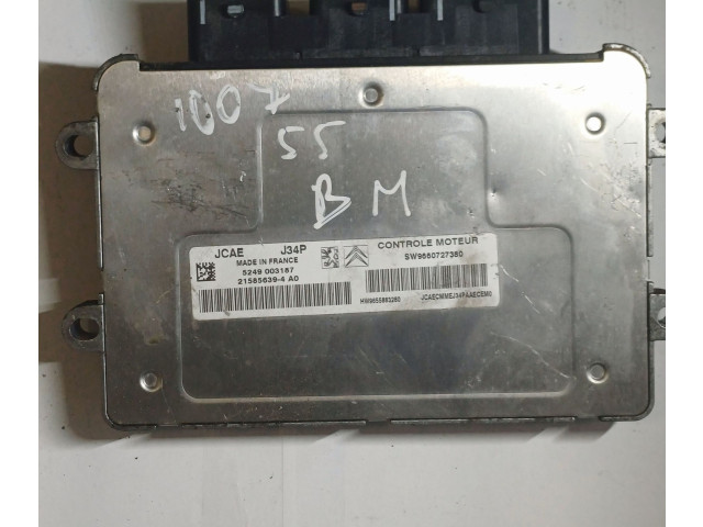 Řídící jednotka 9660727380, 9655883280   Peugeot 1007 2005