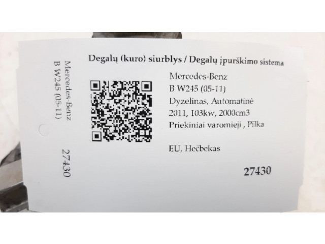 Vstřikovací čerpadlo A6400700701, 0445010120   Mercedes-Benz B W245  pro naftový motor 2.0  