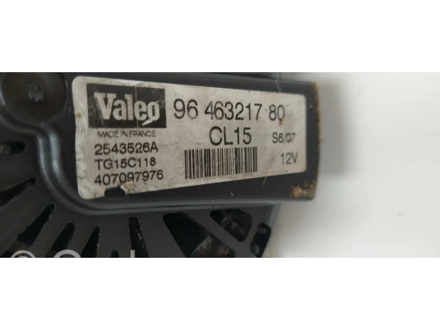 Генератор 9646321780, VALEO   Citroen C4 I Picasso 1.6     