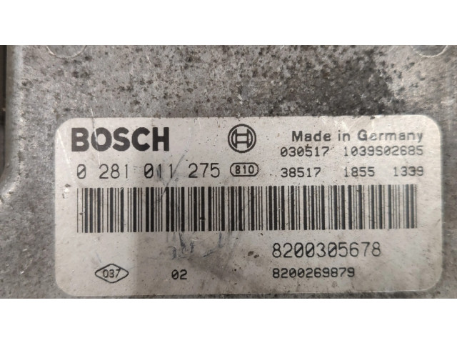 Řídící jednotka 8200305678, 0281011275   Renault Scenic II -  Grand scenic II 2004
