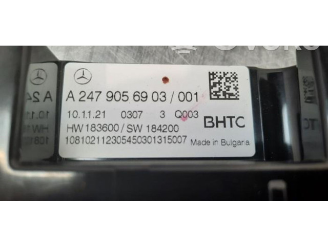 Блок управления климат-контролем A2479056903   Mercedes-Benz CLA C118 X118