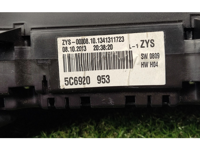 Přístrojová deska  Volkswagen Jetta VI 2014 5C6920953  