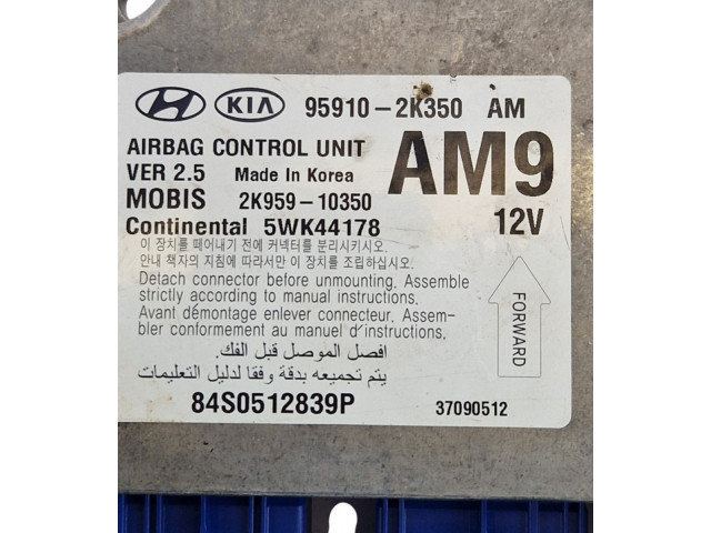 Блок подушек безопасности 959102k350, 2K95910350   KIA Soul