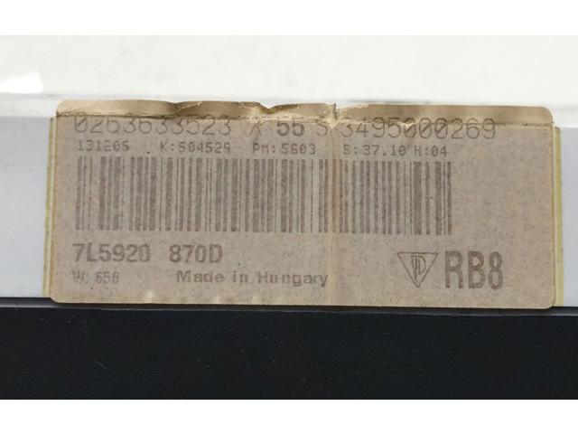 Панель приборов 7L5920870D   Porsche Cayenne (9PA)       