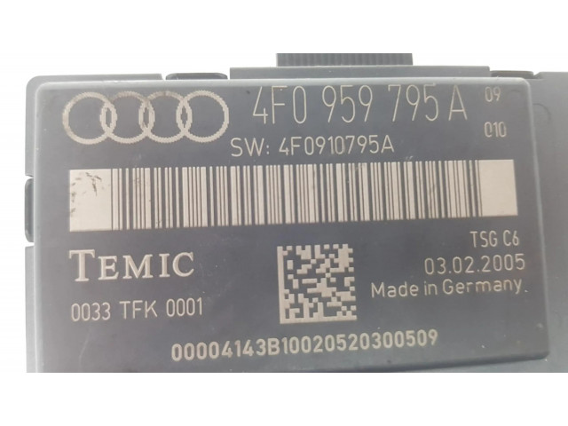 Блок управления 4F0959795A, 4F0959795   Audi A6 S6 C6 4F