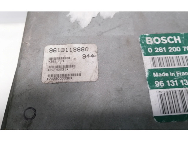 Řídící jednotka 9613113880, 0261200707   Peugeot 106 