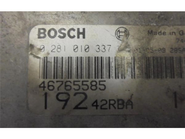 Блок управления впрыскивания    46765585, 0281010337   Fiat Stilo
